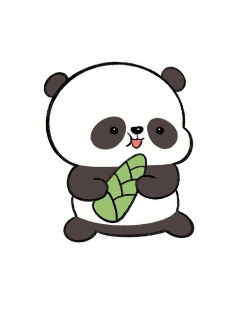 可爱的熊猫简笔画