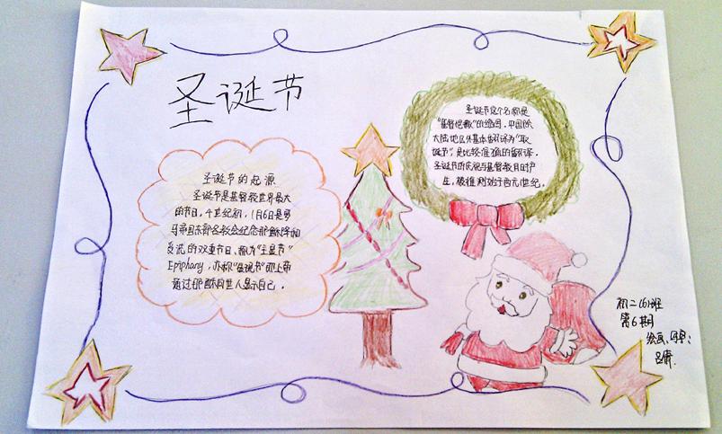 圣诞节的手抄报内容中文