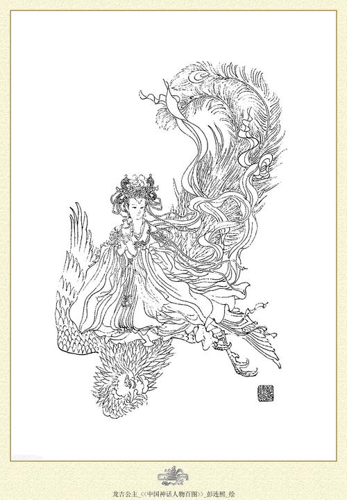 中国神话人物简笔画