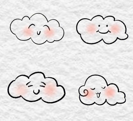 简笔画云朵怎么画 简笔画云朵怎么画蛋糕图片