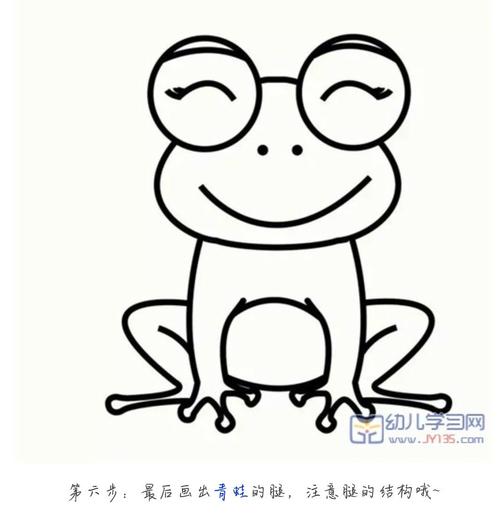 简笔画青蛙的画法40种图片
