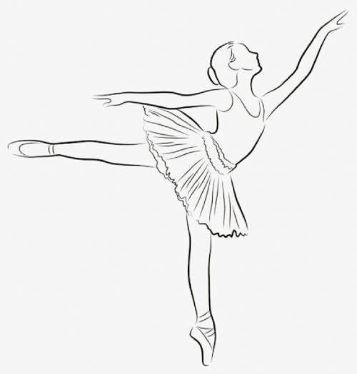 跳芭蕾舞的女孩简笔画 跳芭蕾舞的女孩简笔画图片