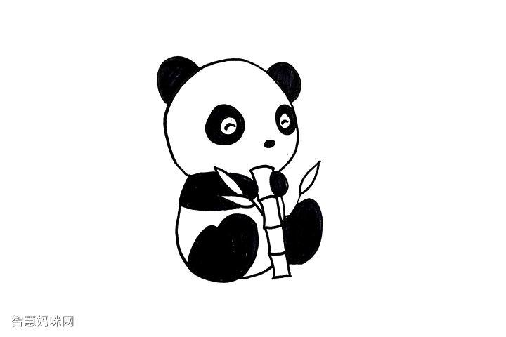 画熊猫怎么画 三年级画熊猫怎么画
