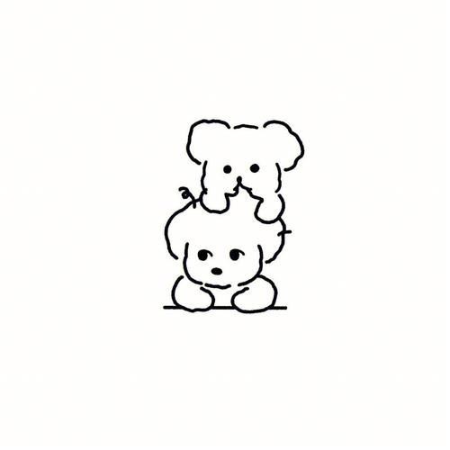 小狗简笔画简单可爱 小狗简笔画简单可爱图片
