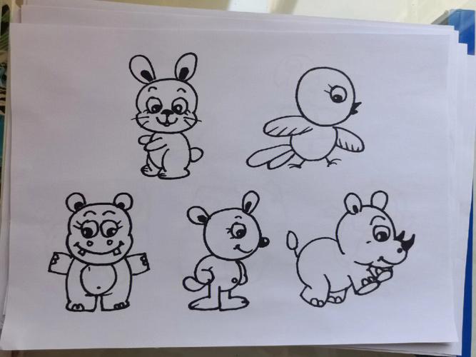 儿童画动物简笔画 儿童画动物简笔画兔子