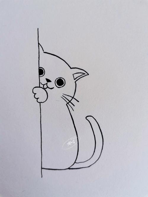 猫猫简笔画 猫猫简笔画表情包