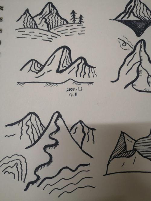 山怎么画简笔画