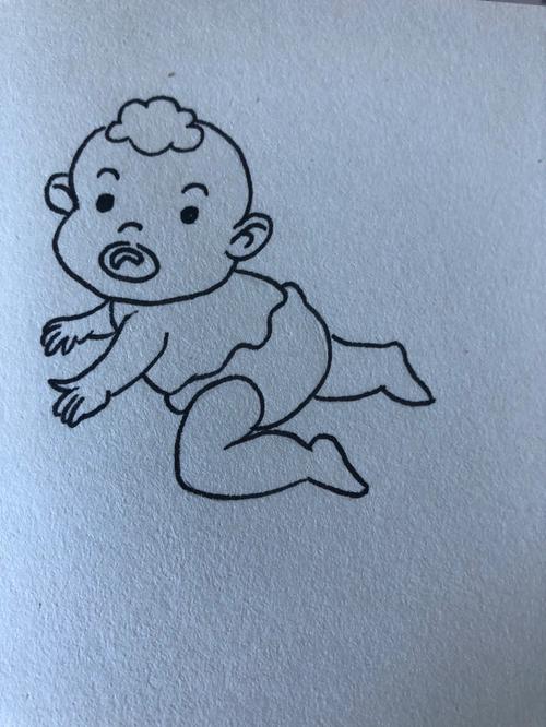 婴儿的简笔画 怎样画婴儿的简笔画
