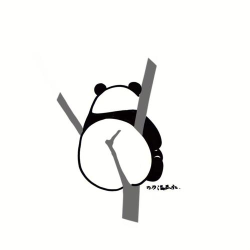 熊猫简笔画图片可爱简单 熊猫简笔画简单可爱