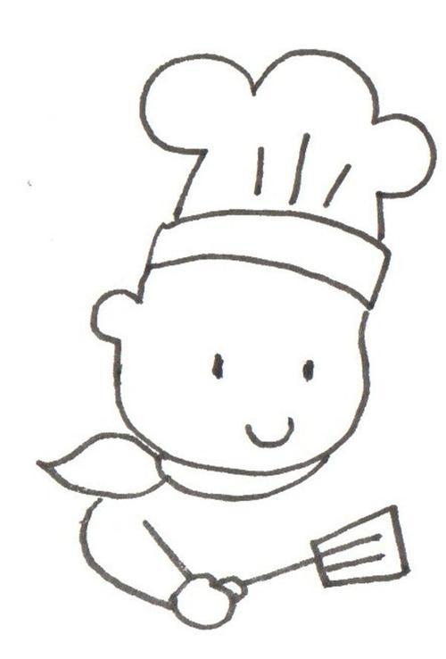 厨师怎么画简笔画 厨师怎么画简笔画图片大全