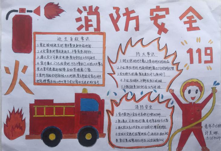 关于消防知识的手抄报简单又漂亮