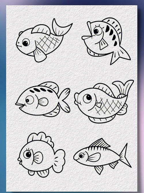 小鱼简笔画图片 小鱼简笔画图片带颜色