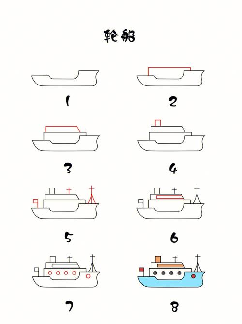 轮船的简笔画 轮船的简笔画怎么画