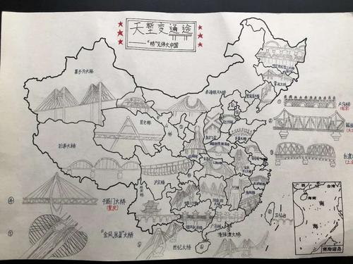 手抄报中国地图