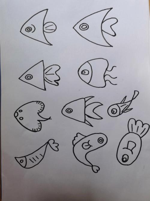 简笔画鱼 简笔画鱼的画法