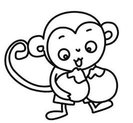 小猴子图片简笔画
