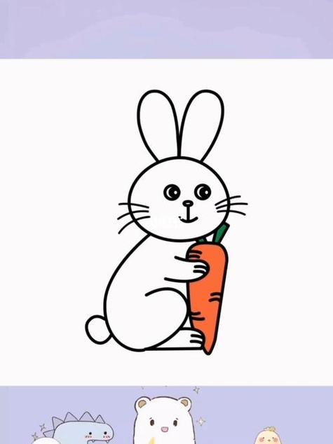 小兔子美术简笔画