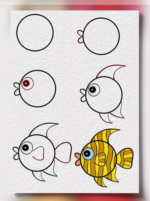 简笔画小鱼的画法 简笔画小鱼的画法最简单图片
