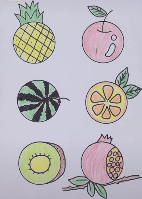 水果绘画作品 蔬菜水果绘画作品