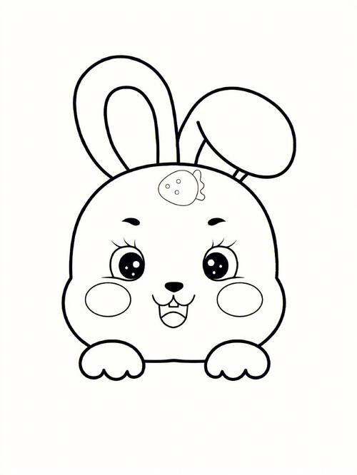 兔子怎么画简笔画 蹲着的小兔子怎么画简笔画