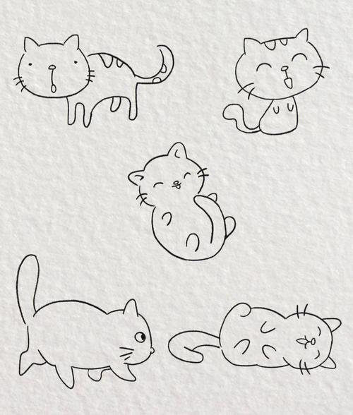猫咪简笔画 