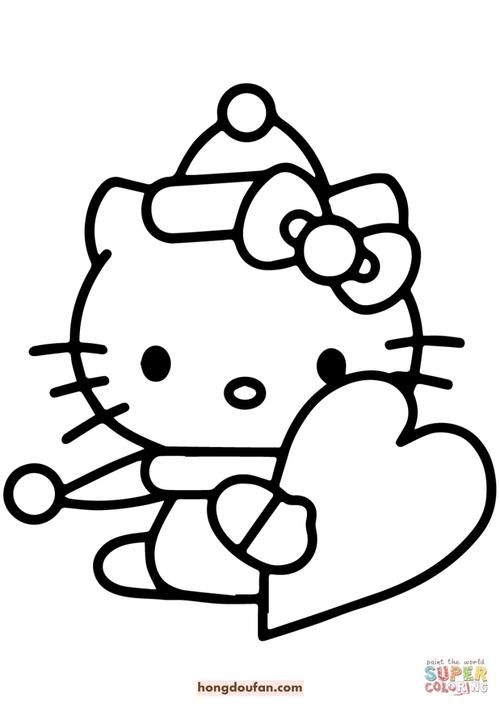 kitty猫的简笔画 kitty猫的简笔画卡通