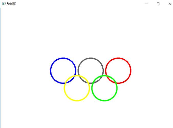 奥运会五环图案怎么画图片