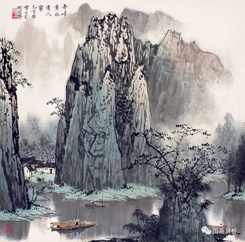 桂林山水国画 桂林山水国画图片