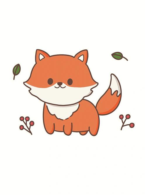 狐狸简笔画可爱 狐狸简笔画可爱、美丽