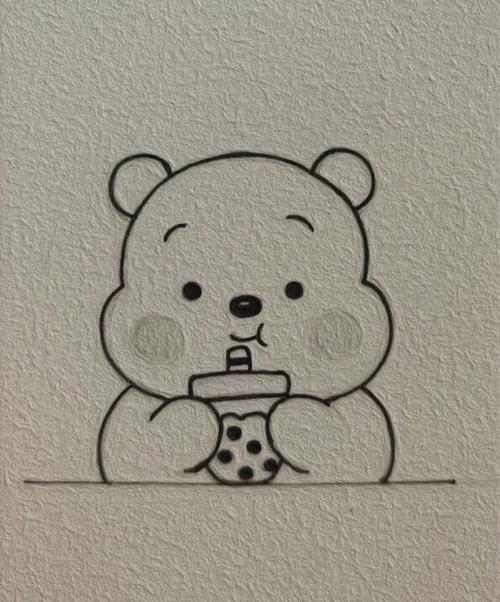 小熊简笔画 