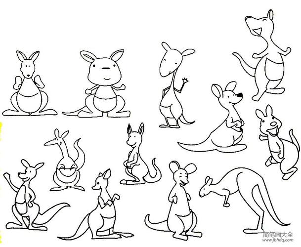 袋鼠简笔画简单又好看 袋鼠简笔画简单又好看教程