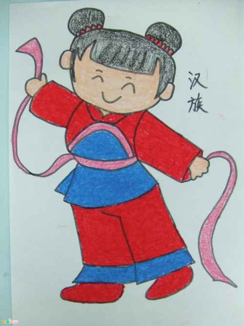 汉族儿童简笔画