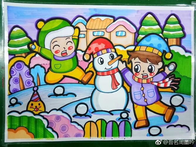 冬天的画简笔画 幼儿园冬天的画简笔画