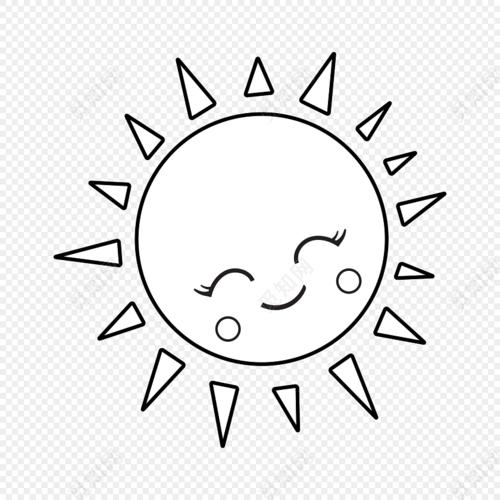 太阳的简笔画 太阳的简笔画图片大全可爱简单