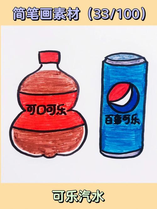 可乐怎么画简笔画 可口可乐怎么画简笔画