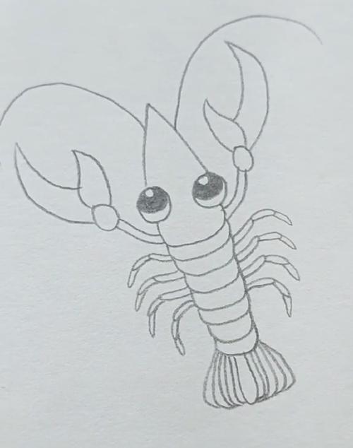 龙虾的图片简笔画