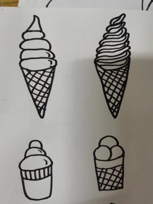 简笔画冰淇淋 简笔画冰淇淋图片