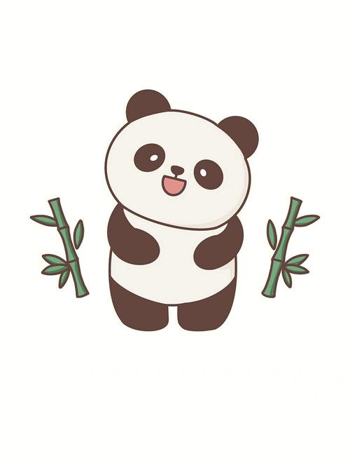 熊猫图片简笔画可爱 熊猫图片简笔画可爱呆萌
