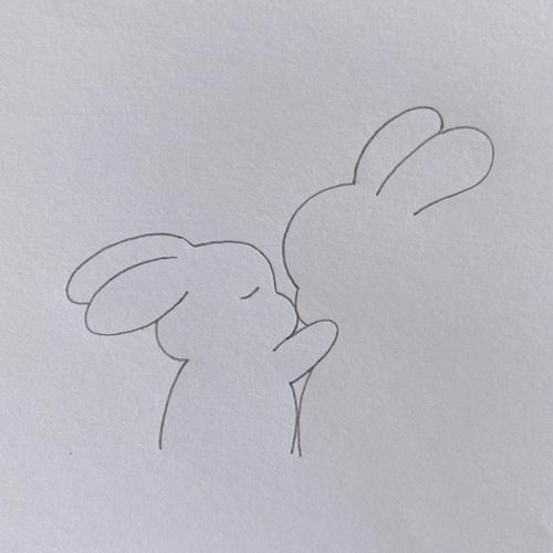 三步画小兔子简笔画