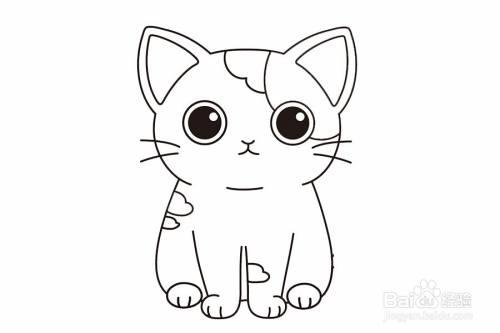 小猫简笔画大全可爱