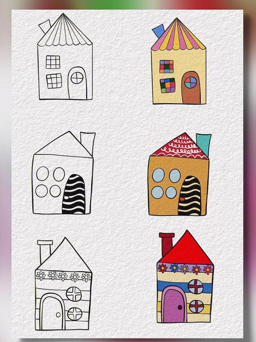 简笔画小房子图片大全 简笔画小房子图片大全幼儿园