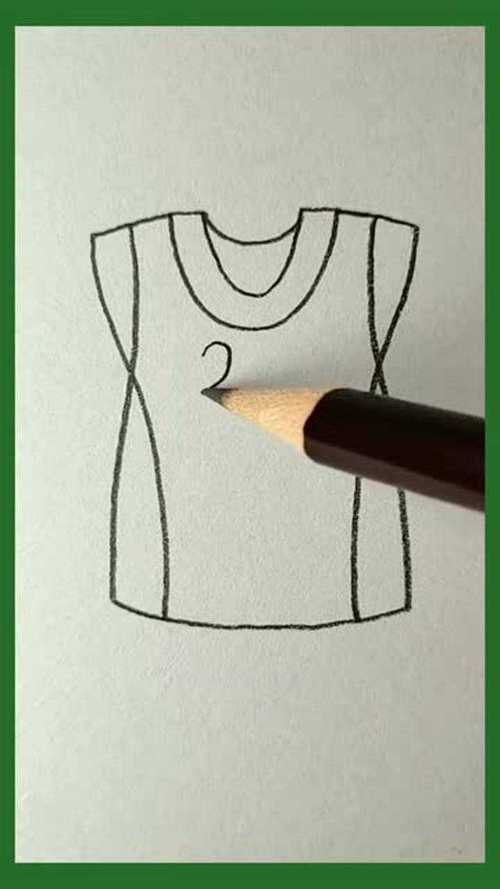 篮球衣简笔画