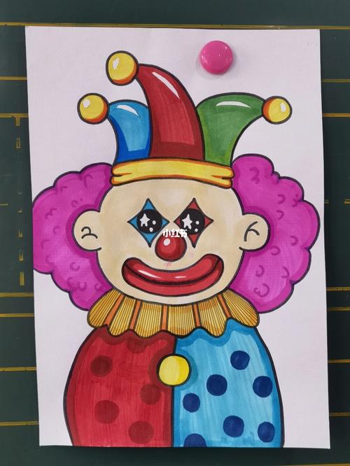 小丑的画法步骤图片