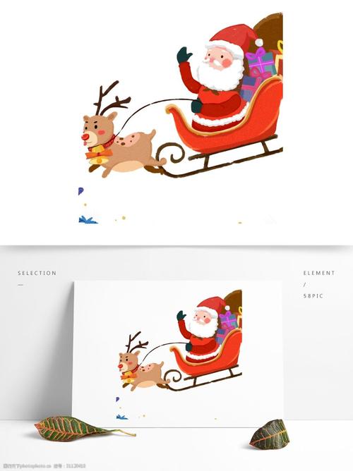 圣诞老人和驯鹿简笔画 圣诞老人和驯鹿简笔画可爱