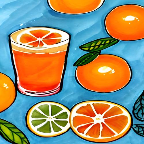 橘子汁简笔画
