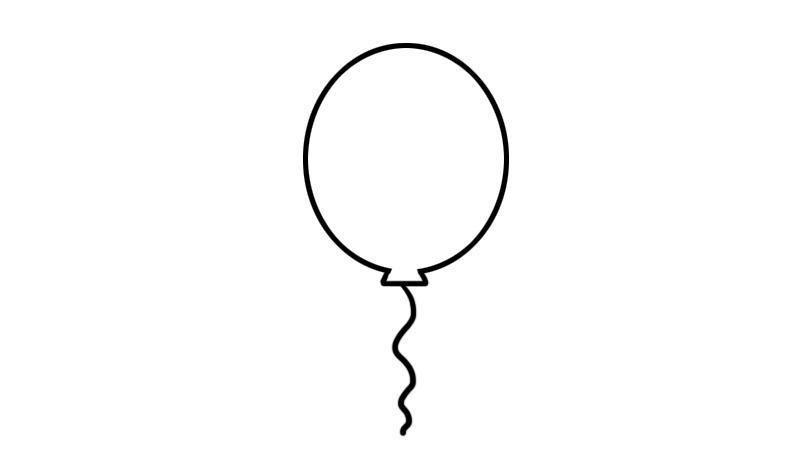 气球的简笔画怎么画 气球的简笔画怎么画简单
