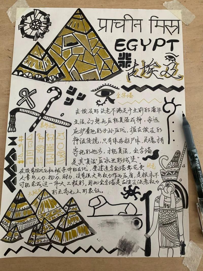 埃及手抄报简单又漂亮