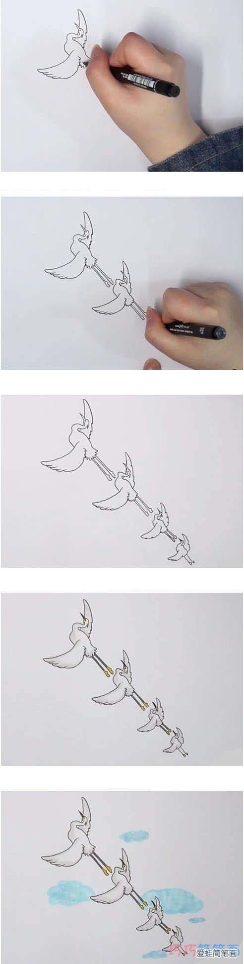 白鹭的简笔画怎么画 白鹭的简笔画怎么画好看