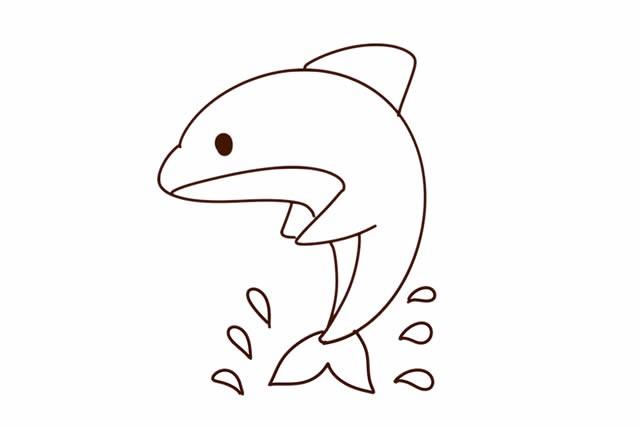 海豚的简笔画 海豚的简笔画图片大全
