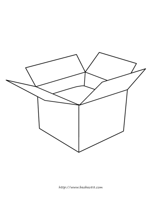 立体盒子的画法图片